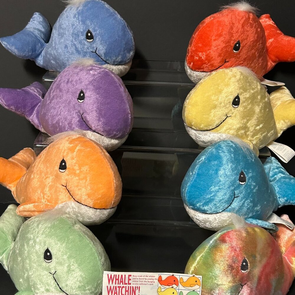 Precious Moments Tender Tails - "Whale Watching" Set of Eight with tags.